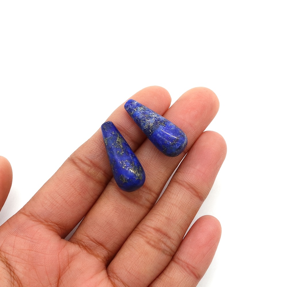 2pcs Strawberry Quartz Loose Beads, Semi-Finished Pendants
